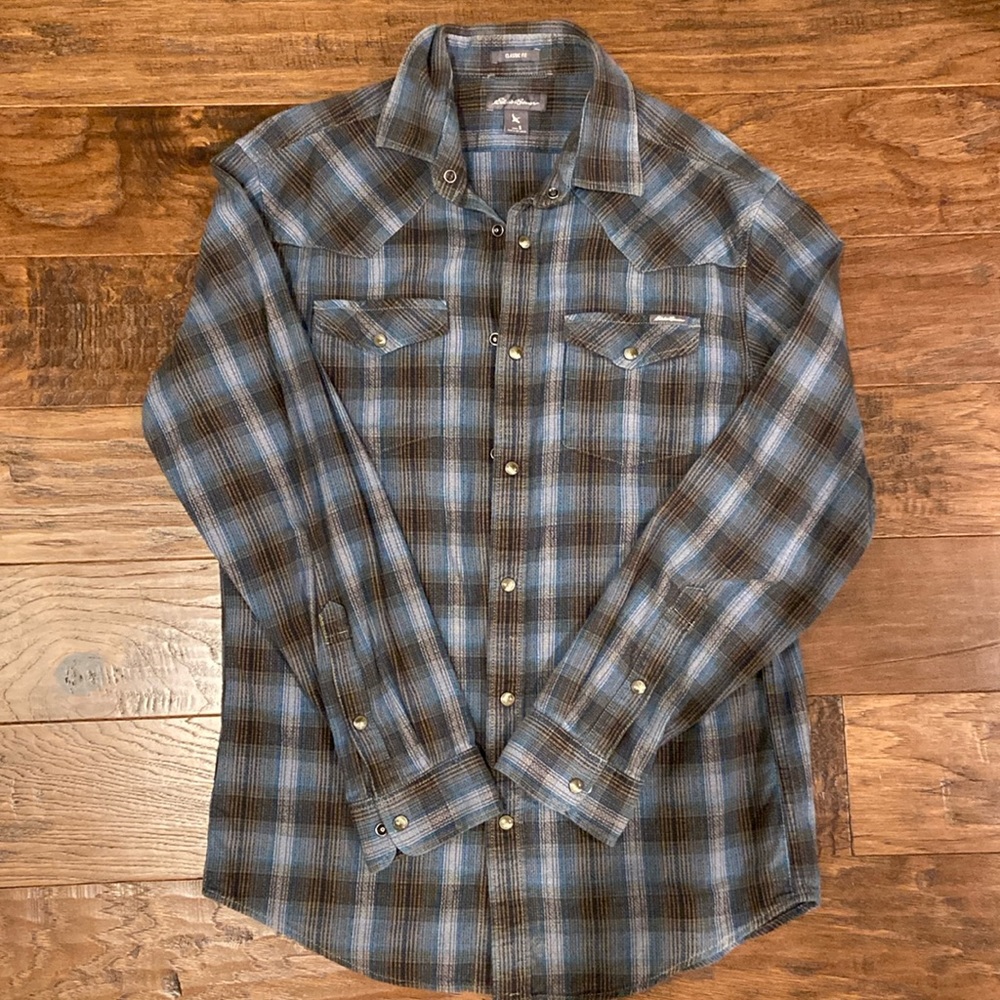 Eddie Bauer Classic Fit Mens Flannel -Size small